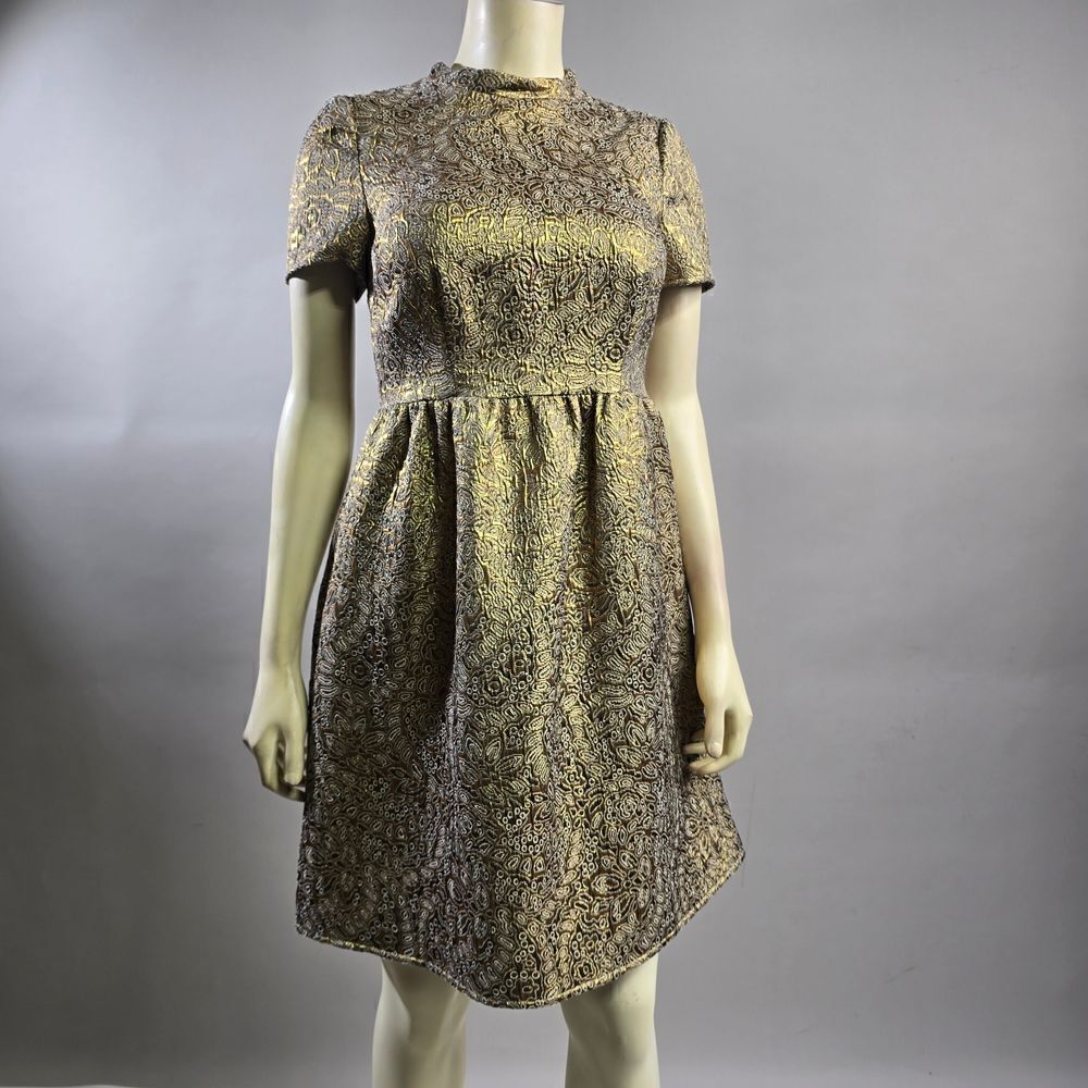 M&S small Elegant Gold Dress R14